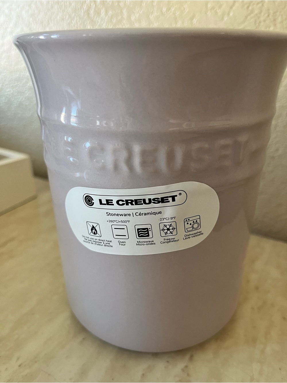 Le Creuset 1L Utensil Crock Shallot Brand New